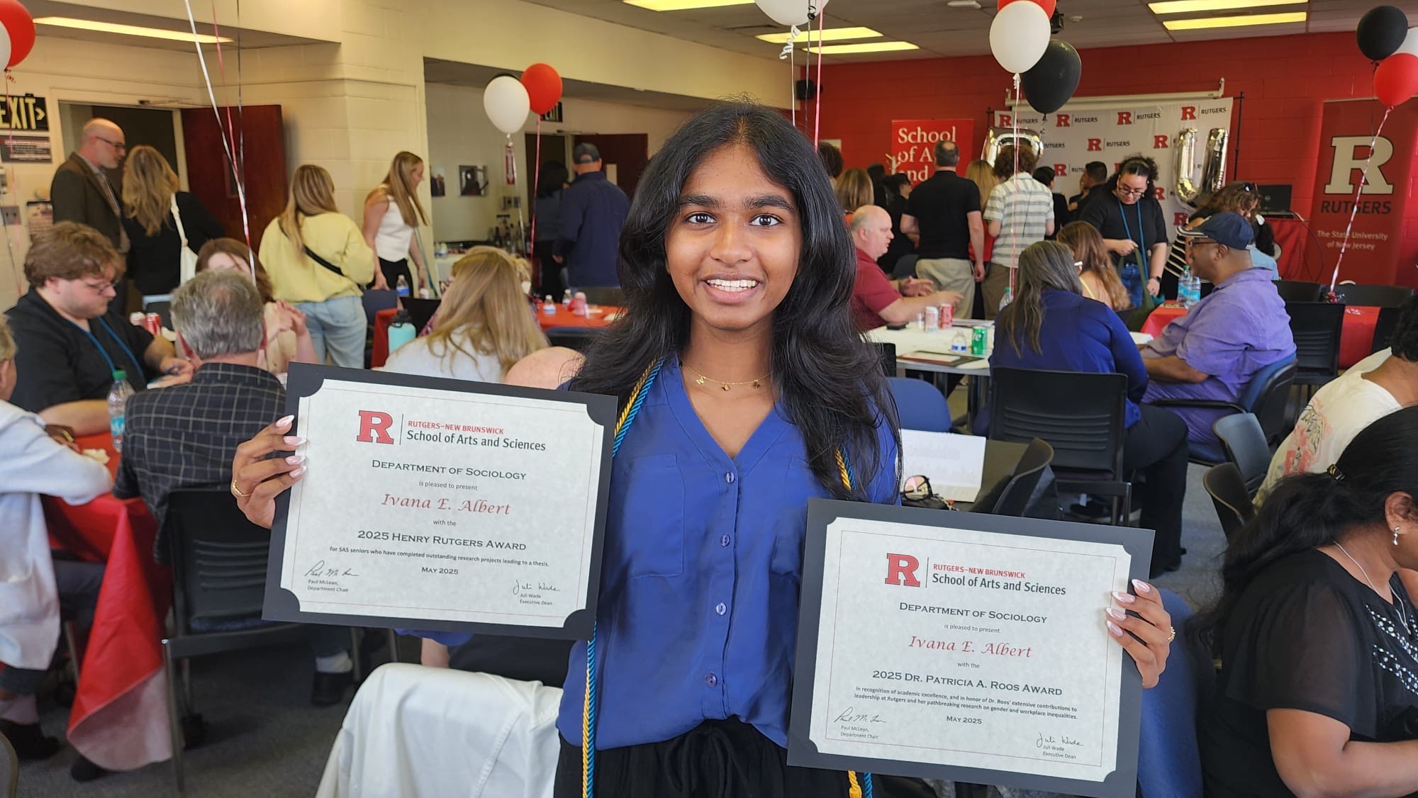 Henry Rutgers Scholar Award Recipient Ivana Albert